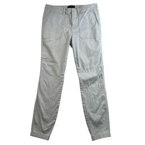 J CREW Women's 28 Cargo Pants Skinny Stretch Style B8708 Light Blue Preppy